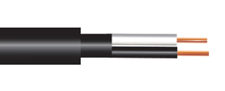 Two conductor twisted pair installation speaker wire.