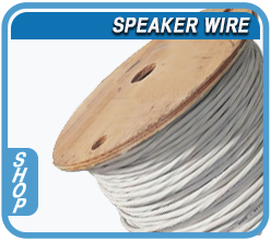 shop custom cut lengths and spools of bulk speaker wire.
