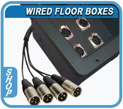 shop pre wired solderless recessed audio floor boxes.