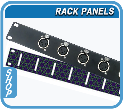 shop 19" audio rack panels
