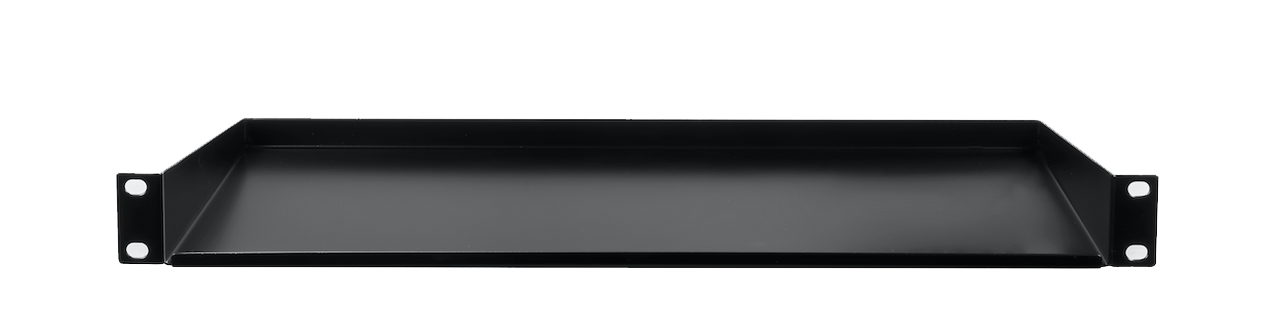 Single space rack mount shelf.